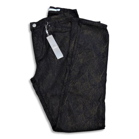 New! TRACTR Women's Hi-Rise Foil Print Faux Suede Ankle Skinny Jeans - Picture 5 of 7